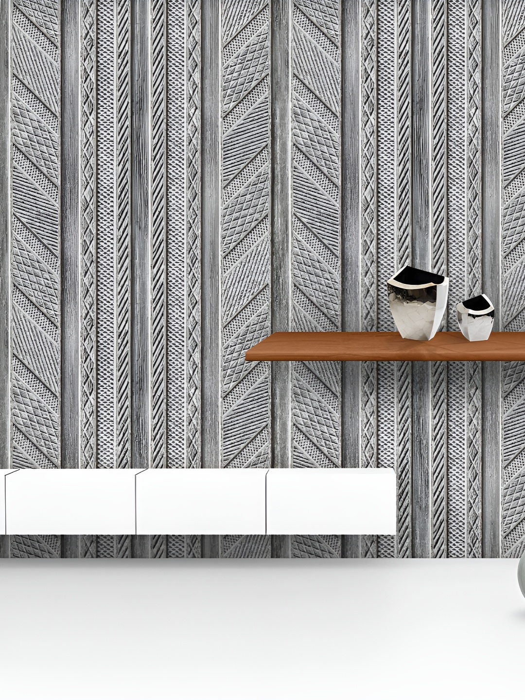 ArtzFolio Printed UV-Resistant Anti-Bacterial D Grey Vertical Stripes Peel & Stick Wallpaper, Multi
ArtzFolio Printed UV-Resistant Anti-Bacterial D Grey Vertical Stripes Peel & Stick Wallpaper, Multi