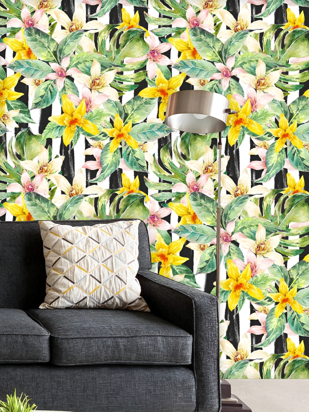 ArtzFolio Printed UV-Resistant Anti-Bacterial Watercolor Floral Leaves Peel & Stick Wallpaper, Multi
ArtzFolio Printed UV-Resistant Anti-Bacterial Watercolor Floral Leaves Peel & Stick Wallpaper, Multi