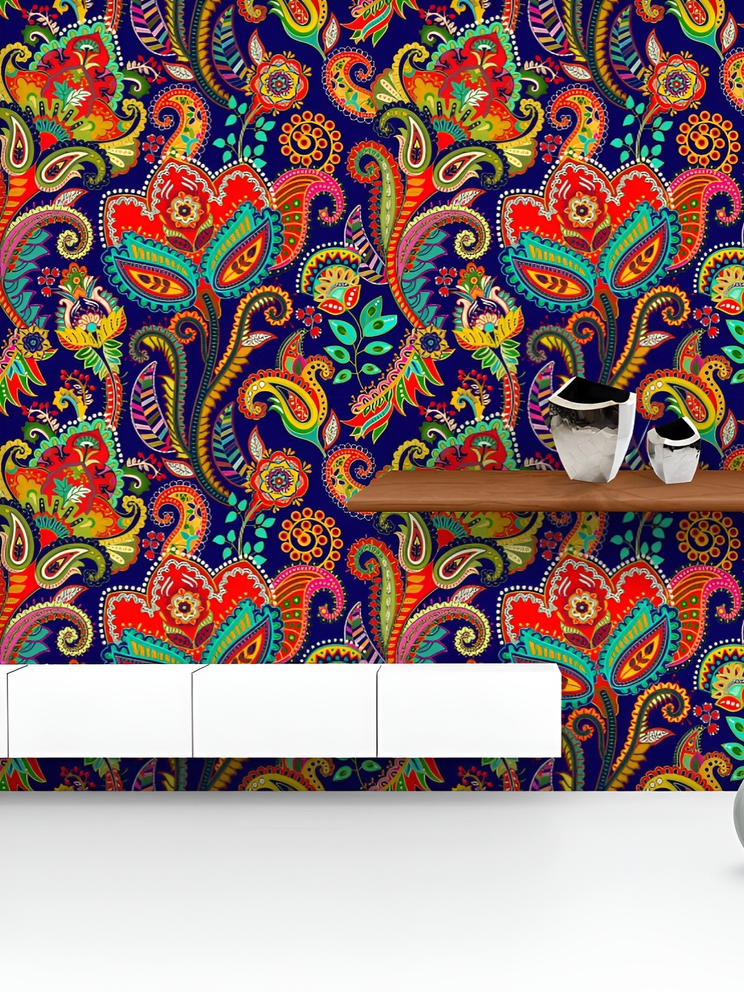 ArtzFolio Printed UV-Resistant Anti-Bacterial Indian Floral Paisley Pattern Peel & Stick Wallpaper, Multi
ArtzFolio Printed UV-Resistant Anti-Bacterial Indian Floral Paisley Pattern Peel & Stick Wallpaper, Multi