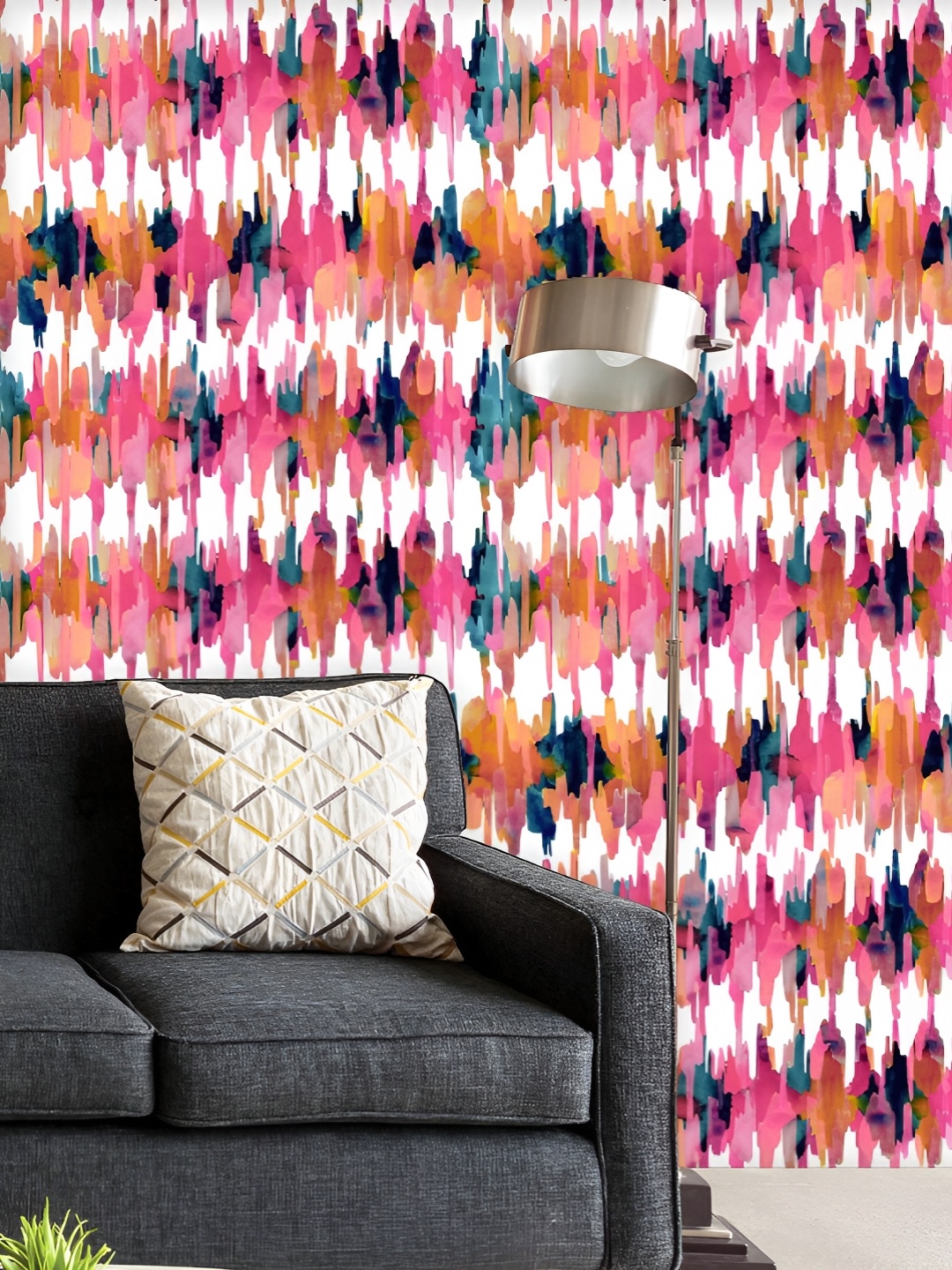 ArtzFolio Printed UV-Resistant Anti-Bacterial Watercolor Ikat Pattern Peel & Stick Wallpaper, Multi
ArtzFolio Printed UV-Resistant Anti-Bacterial Watercolor Ikat Pattern Peel & Stick Wallpaper, Multi