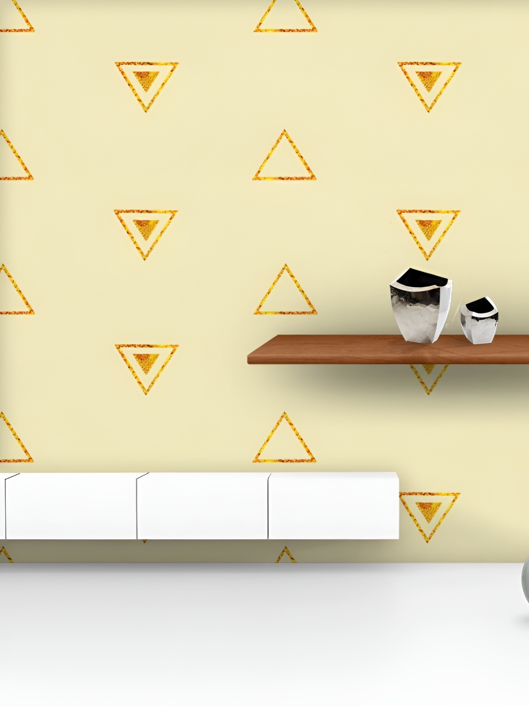 ArtzFolio Printed UV-Resistant Anti-Bacterial Golden Triangles Peel & Stick Wallpaper, Multi
ArtzFolio Printed UV-Resistant Anti-Bacterial Golden Triangles Peel & Stick Wallpaper, Multi