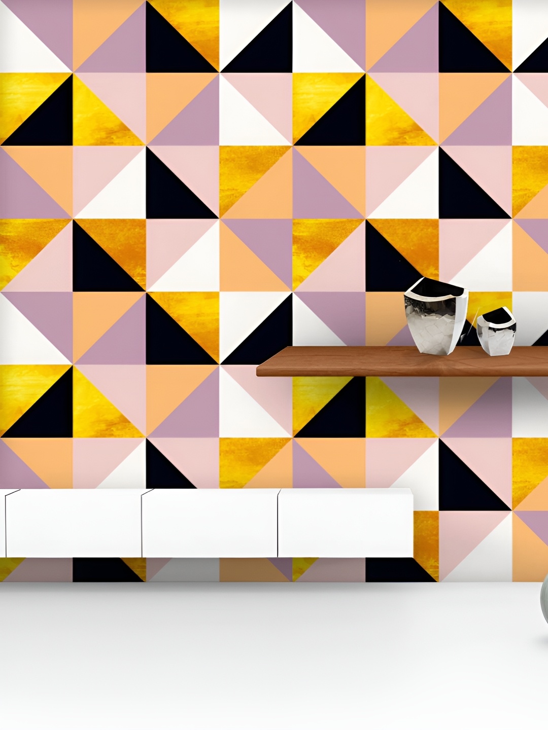 ArtzFolio Printed UV-Resistant Anti-Bacterial Geometric Triangles Peel & Stick Wallpaper, Multi
ArtzFolio Printed UV-Resistant Anti-Bacterial Geometric Triangles Peel & Stick Wallpaper, Multi
