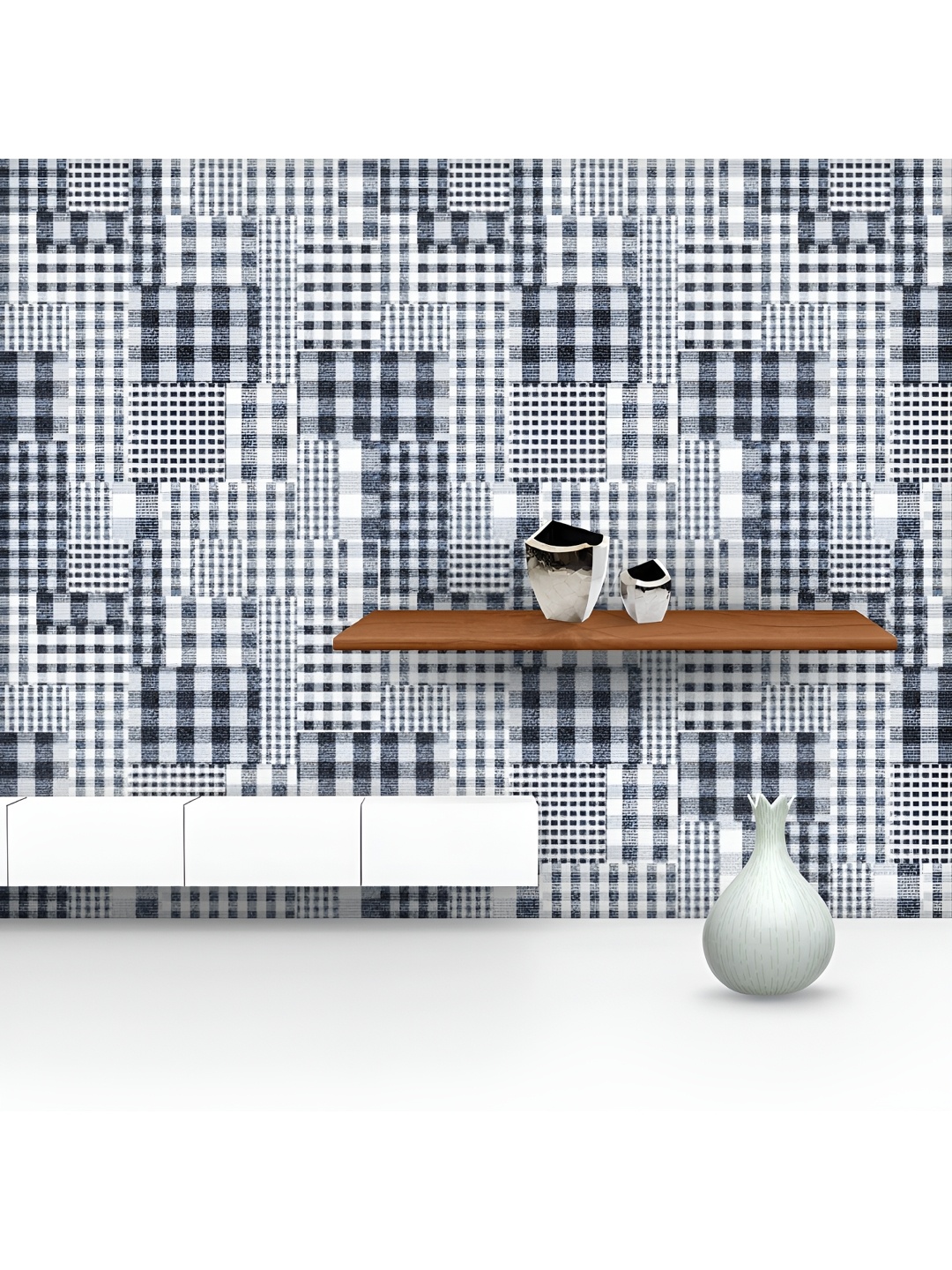 ArtzFolio Printed UV-Resistant Anti-Bacterial Plaid Pattern Peel & Stick Wallpaper, Multi
ArtzFolio Printed UV-Resistant Anti-Bacterial Plaid Pattern Peel & Stick Wallpaper, Multi