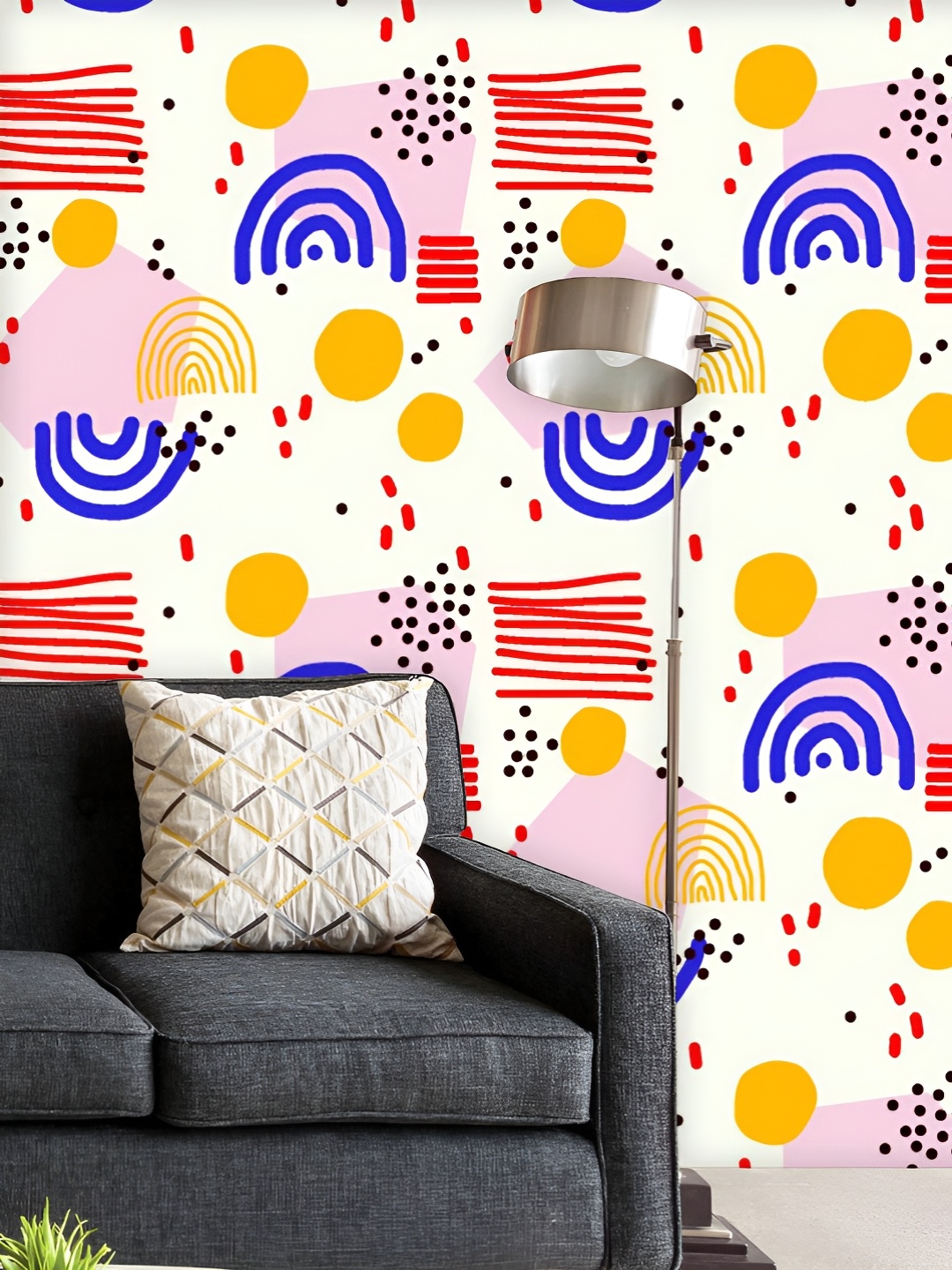 ArtzFolio Printed UV-Resistant Anti-Bacterial Abstract Shapes Peel & Stick Wallpaper, Multi
ArtzFolio Printed UV-Resistant Anti-Bacterial Abstract Shapes Peel & Stick Wallpaper, Multi
