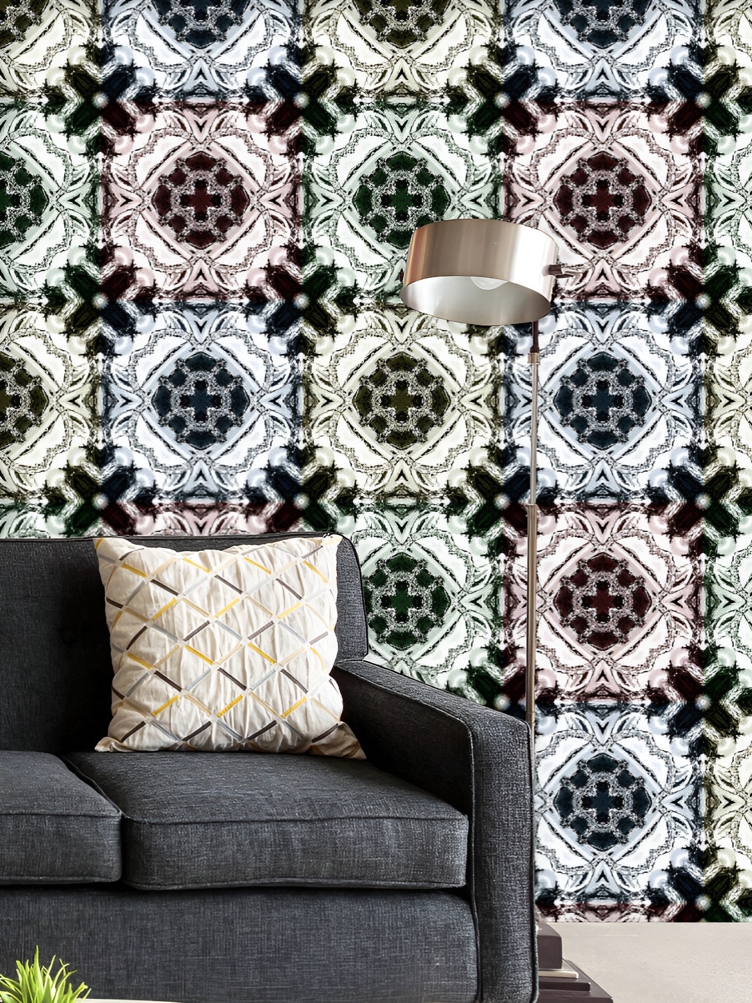 ArtzFolio Printed UV-Resistant Anti-Bacterial Colorful Textile Pattern Peel & Stick Wallpaper, Multi
ArtzFolio Printed UV-Resistant Anti-Bacterial Colorful Textile Pattern Peel & Stick Wallpaper, Multi