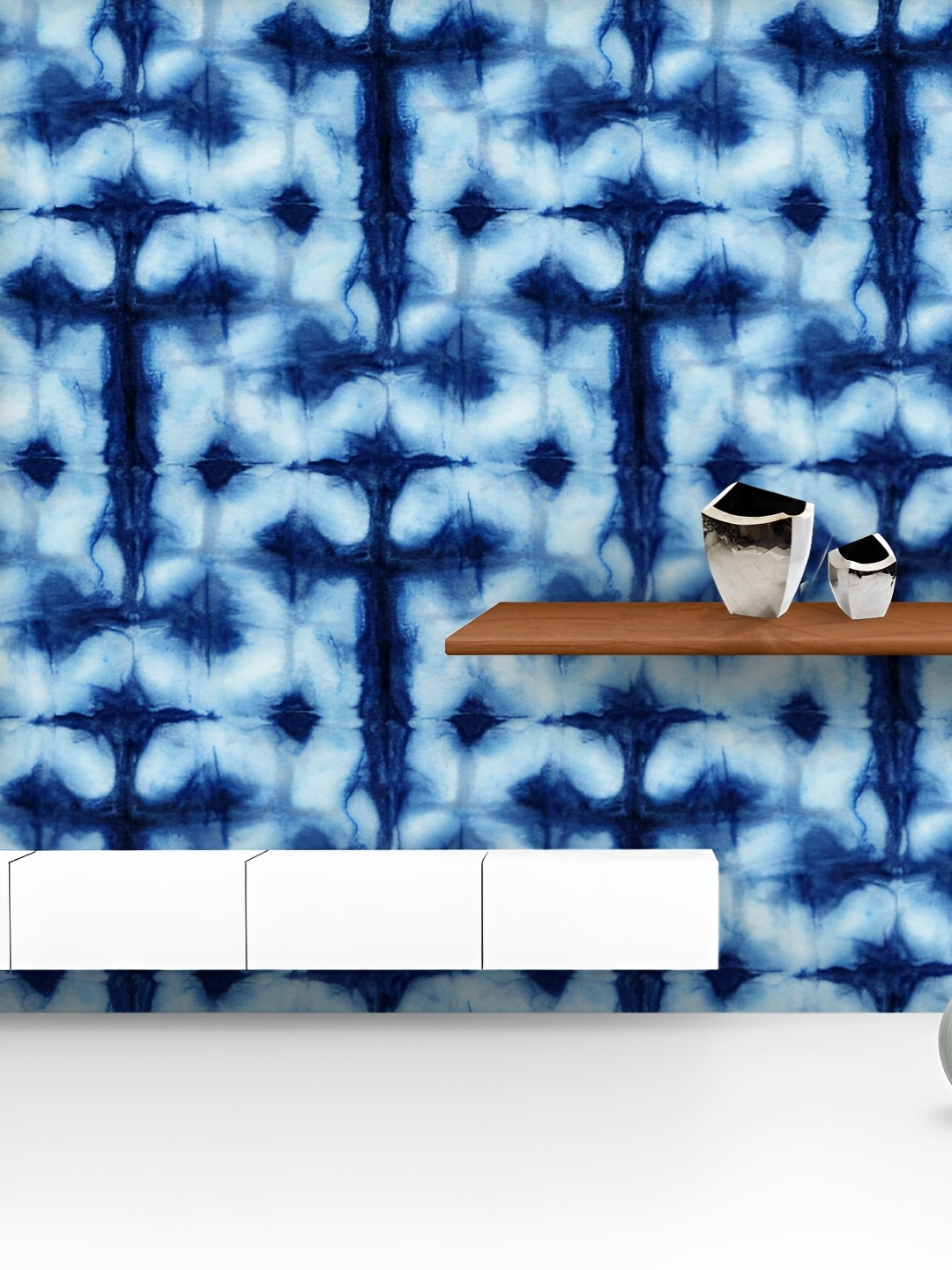 ArtzFolio Printed UV-Resistant Anti-Bacterial Shibori Indigo Colors Peel & Stick Wallpaper, Multi
ArtzFolio Printed UV-Resistant Anti-Bacterial Shibori Indigo Colors Peel & Stick Wallpaper, Multi