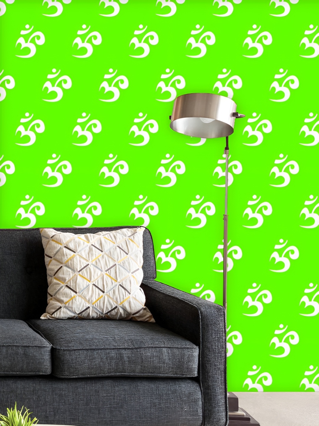 ArtzFolio Printed UV-Resistant Anti-Bacterial White Green Om Symbol Peel & Stick Wallpaper, Multi
ArtzFolio Printed UV-Resistant Anti-Bacterial White Green Om Symbol Peel & Stick Wallpaper, Multi