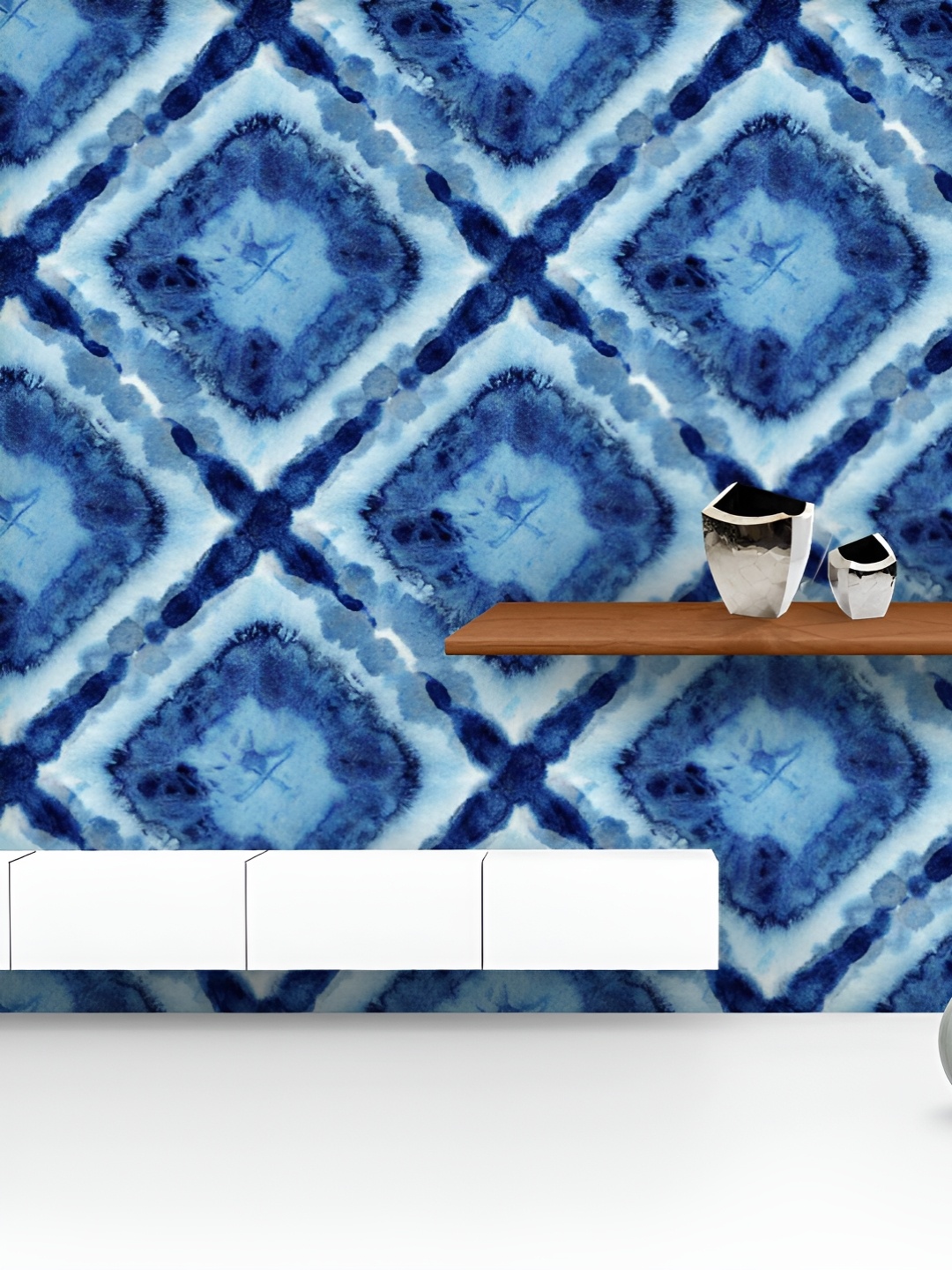 ArtzFolio Printed UV-Resistant Anti-Bacterial Shibori Indigo Batik Peel & Stick Wallpaper, Multi
ArtzFolio Printed UV-Resistant Anti-Bacterial Shibori Indigo Batik Peel & Stick Wallpaper, Multi