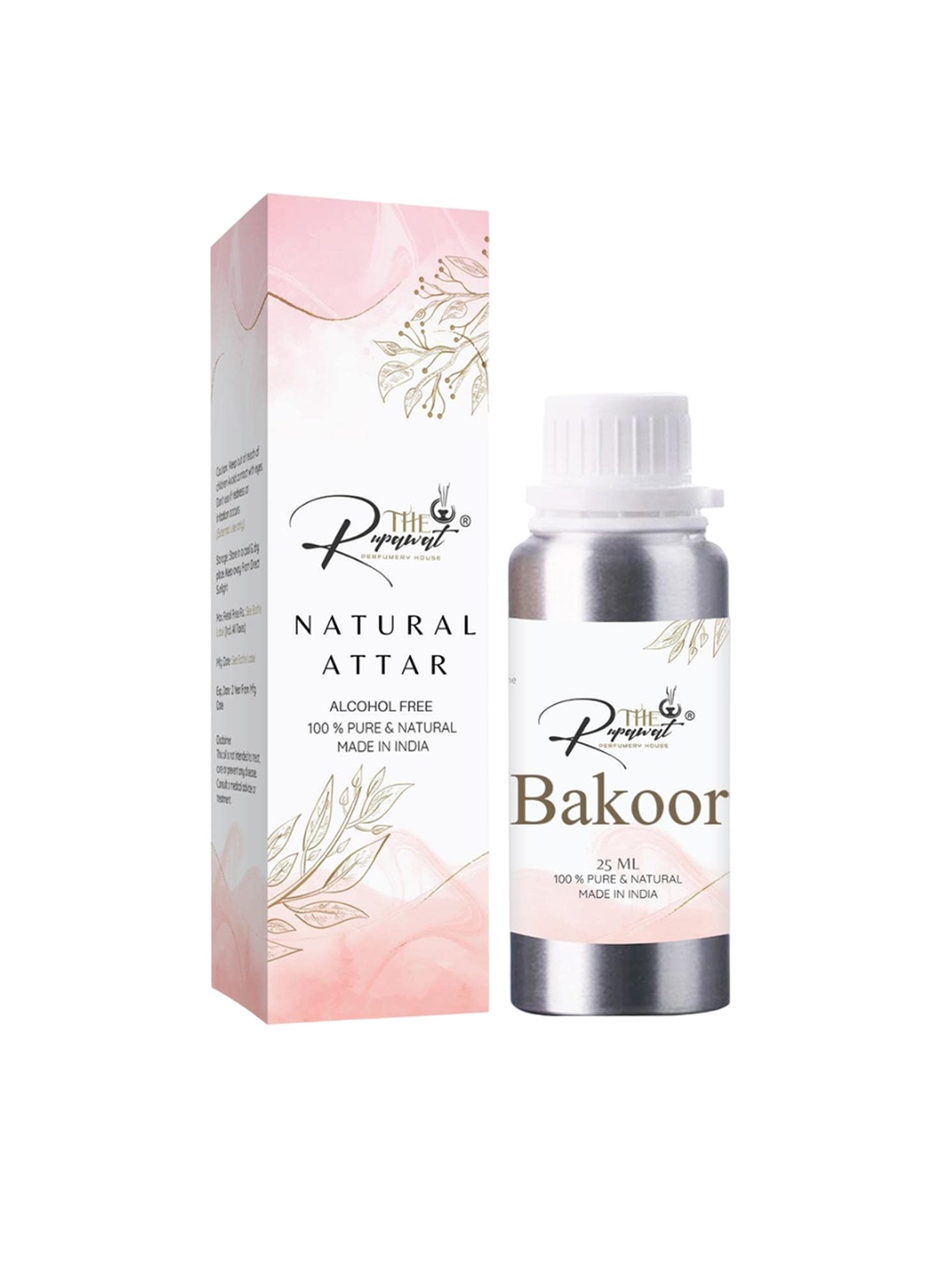 THE RUPAWAT Perfumery House Bakoor Natural & Pure Alcohol Free Attar - 25 ml, Transparent
THE RUPAWAT Perfumery House Bakoor Natural & Pure Alcohol Free Attar - 25 ml, Transparent