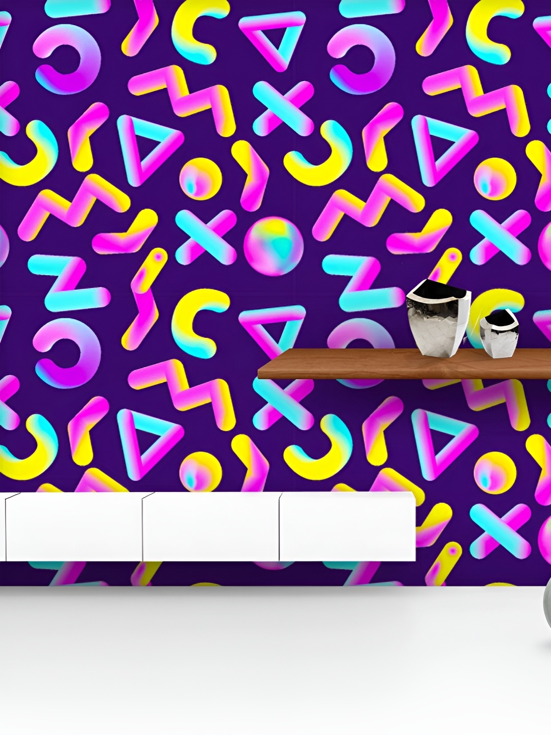 ArtzFolio Printed UV-Resistant Anti-Bacterial Memphis Geometric Shapes Peel & Stick Wallpaper, Multi
ArtzFolio Printed UV-Resistant Anti-Bacterial Memphis Geometric Shapes Peel & Stick Wallpaper, Multi