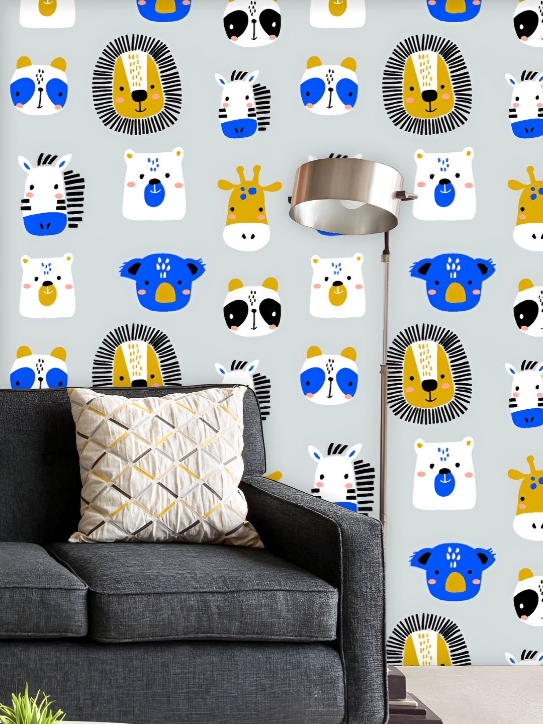 ArtzFolio Printed UV-Resistant Anti-Bacterial Funny Animals Faces Pattern Peel & Stick Wallpaper, Multi
ArtzFolio Printed UV-Resistant Anti-Bacterial Funny Animals Faces Pattern Peel & Stick Wallpaper, Multi