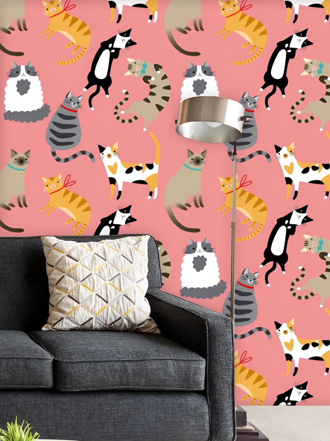 ArtzFolio Printed UV-Resistant Anti-Bacterial Cartoon Cats Peel & Stick Wallpaper, Multi
ArtzFolio Printed UV-Resistant Anti-Bacterial Cartoon Cats Peel & Stick Wallpaper, Multi