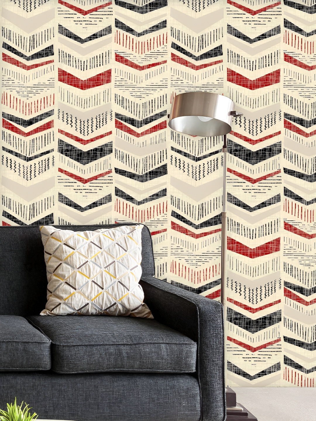 ArtzFolio Printed UV-Resistant Anti-Bacterial Abstract Chevron Pattern Peel & Stick Wallpaper, Multi
ArtzFolio Printed UV-Resistant Anti-Bacterial Abstract Chevron Pattern Peel & Stick Wallpaper, Multi