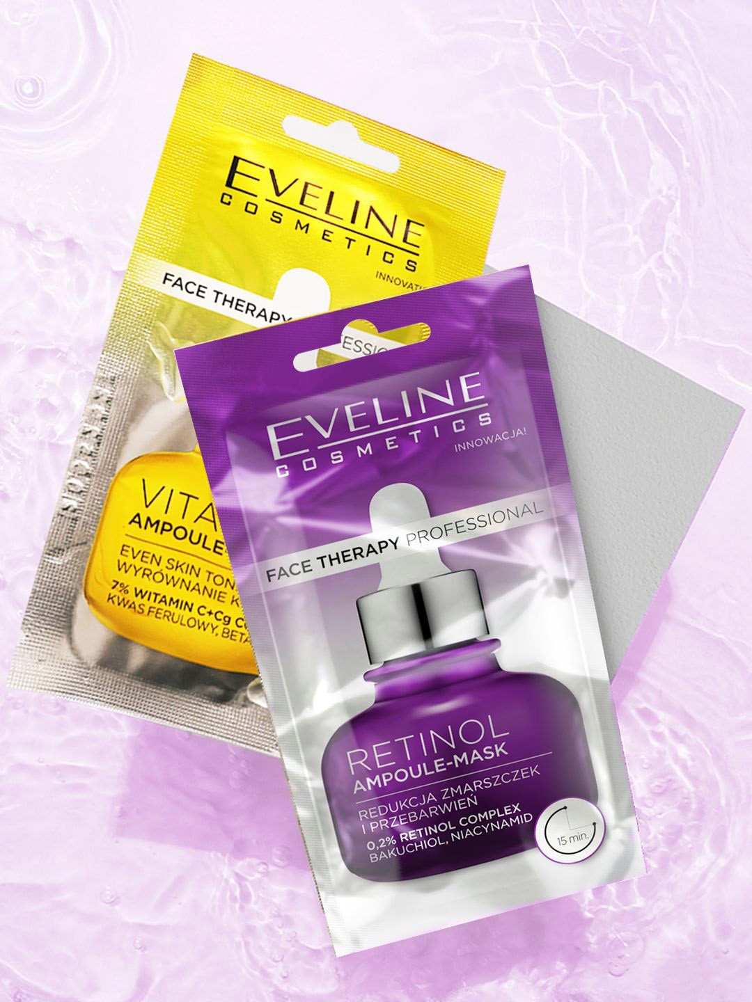 Eveline Cosmetics Face Therapy Professional 0.2% Retinol Ampule-Mask - 8 ml, Transparent
Eveline Cosmetics Face Therapy Professional 0.2% Retinol Ampule-Mask - 8 ml, Transparent