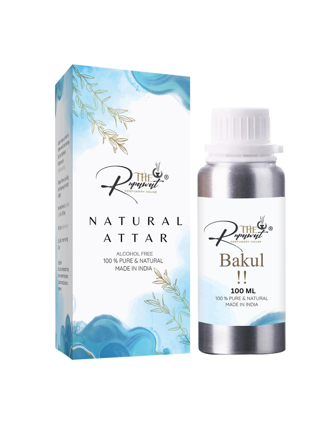 THE RUPAWAT Perfumery House Bakul Natural & Pure Alcohol Free Attar- 100 ml, Transparent
THE RUPAWAT Perfumery House Bakul Natural & Pure Alcohol Free Attar- 100 ml, Transparent