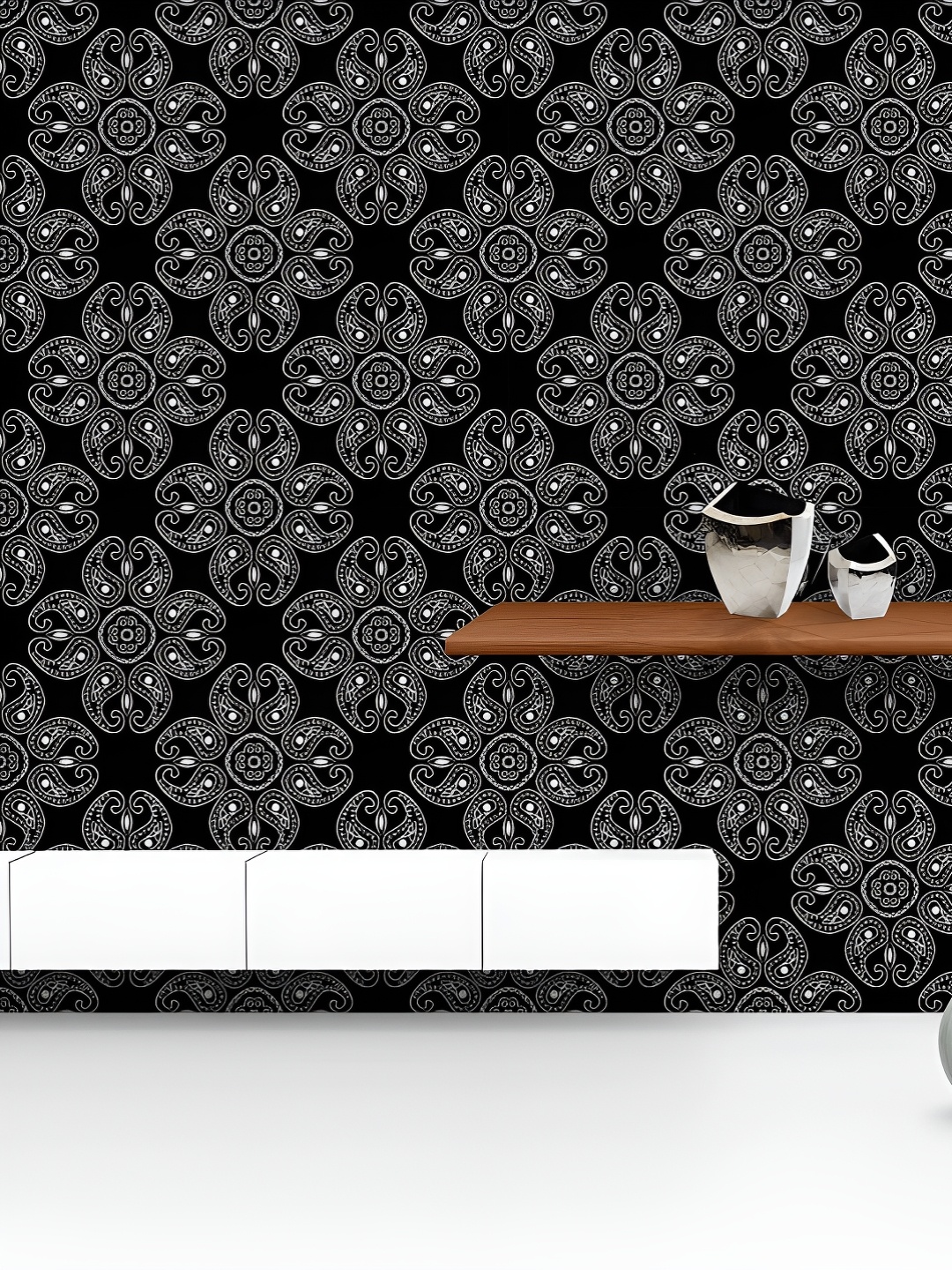 ArtzFolio Printed UV-Resistant Anti-Bacterial Indian White Geometric Style Peel & Stick Wallpaper, Multi
ArtzFolio Printed UV-Resistant Anti-Bacterial Indian White Geometric Style Peel & Stick Wallpaper, Multi