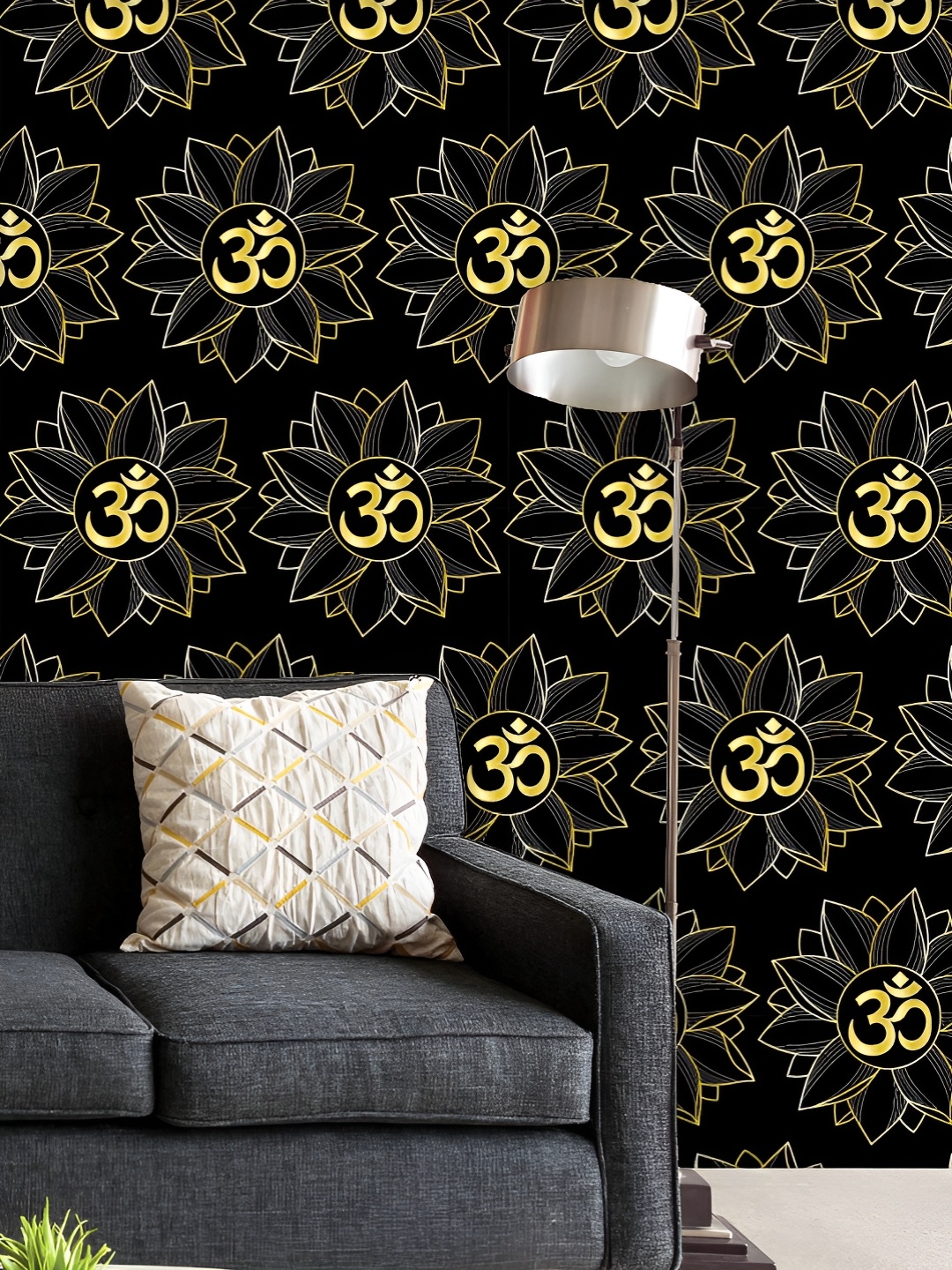 ArtzFolio Printed UV-Resistant Anti-Bacterial Gold Lotus Mantra Peel & Stick Wallpaper, Multi
ArtzFolio Printed UV-Resistant Anti-Bacterial Gold Lotus Mantra Peel & Stick Wallpaper, Multi