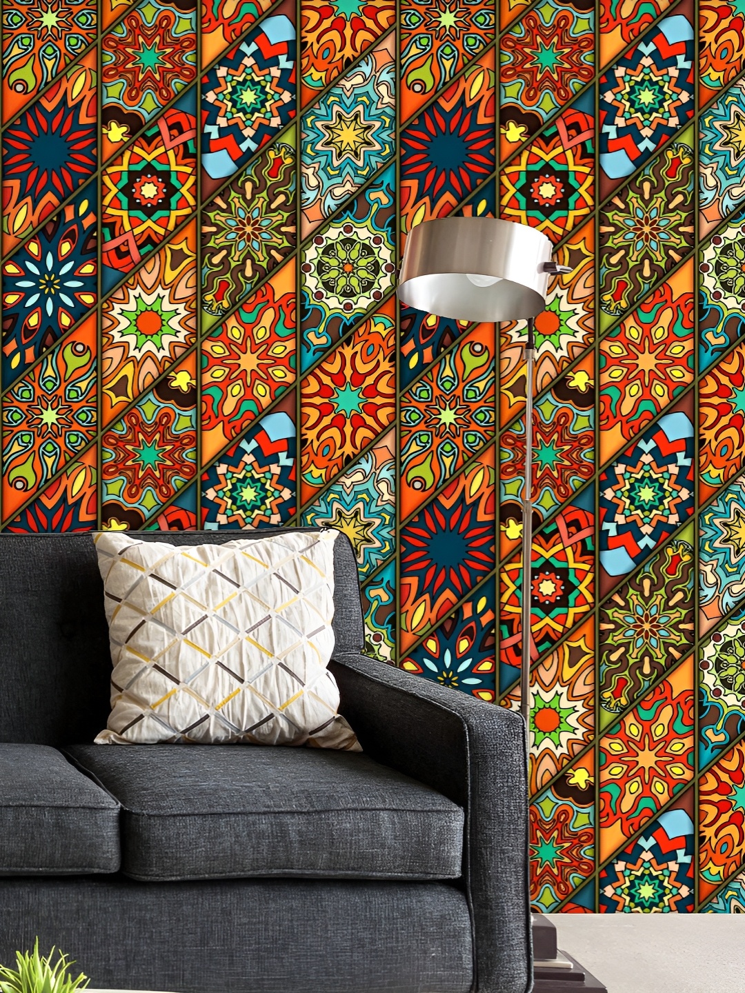 ArtzFolio Printed UV-Resistant Anti-Bacterial Vintage Floral & Mandala Peel & Stick Wallpaper, Multi
ArtzFolio Printed UV-Resistant Anti-Bacterial Vintage Floral & Mandala Peel & Stick Wallpaper, Multi