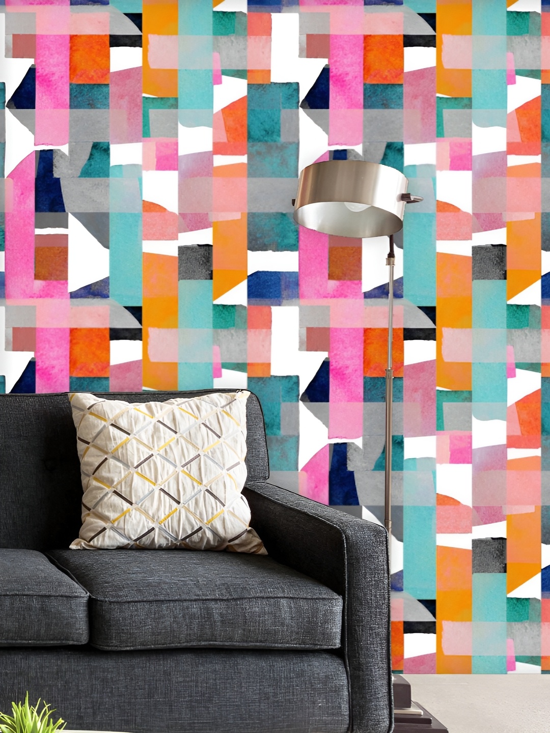 ArtzFolio Printed UV-Resistant Anti-Bacterial Abstract Geometric Shapes Peel & Stick Wallpaper, Multi
ArtzFolio Printed UV-Resistant Anti-Bacterial Abstract Geometric Shapes Peel & Stick Wallpaper, Multi