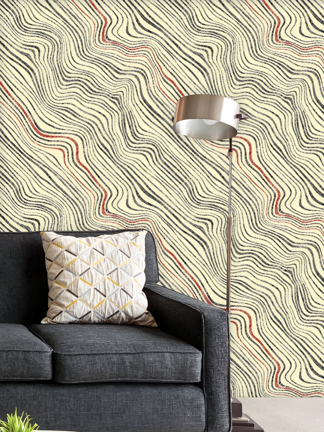 ArtzFolio Printed UV-Resistant Anti-Bacterial Retro Wave Stripes Peel & Stick Wallpaper, Multi
ArtzFolio Printed UV-Resistant Anti-Bacterial Retro Wave Stripes Peel & Stick Wallpaper, Multi