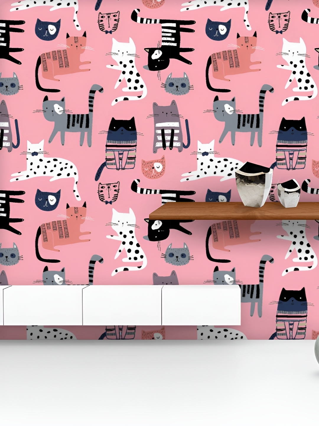 ArtzFolio Printed UV-Resistant Anti-Bacterial Cute Kittens Pattern Peel & Stick Wallpaper, Multi
ArtzFolio Printed UV-Resistant Anti-Bacterial Cute Kittens Pattern Peel & Stick Wallpaper, Multi
