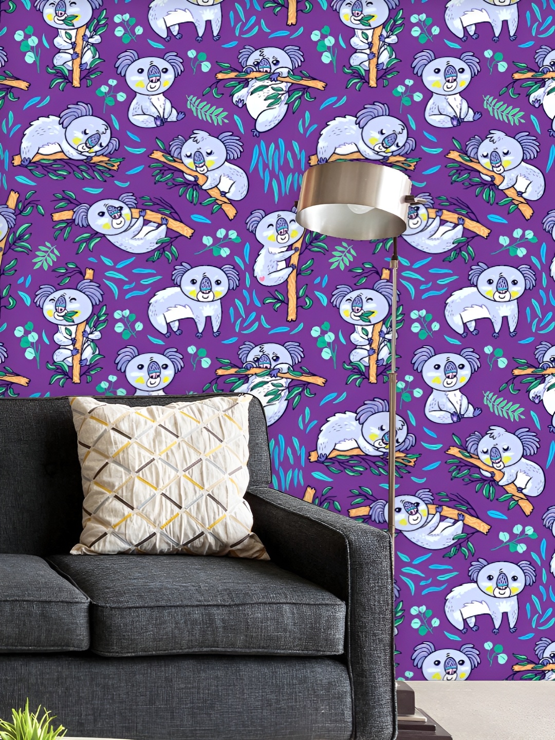 ArtzFolio Printed UV-Resistant Anti-Bacterial Koalas Eucalyptus Pattern Peel & Stick Wallpaper, Multi
ArtzFolio Printed UV-Resistant Anti-Bacterial Koalas Eucalyptus Pattern Peel & Stick Wallpaper, Multi