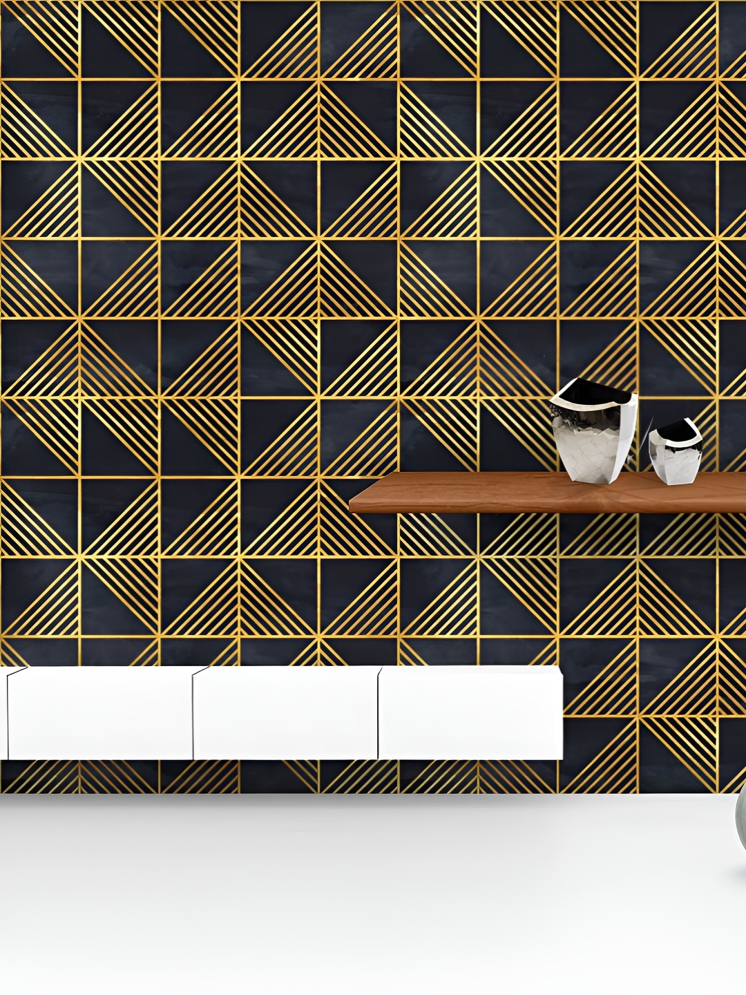 ArtzFolio Printed UV-Resistant Anti-Bacterial Geometric Pattern Peel & Stick Wallpaper, Multi
ArtzFolio Printed UV-Resistant Anti-Bacterial Geometric Pattern Peel & Stick Wallpaper, Multi
