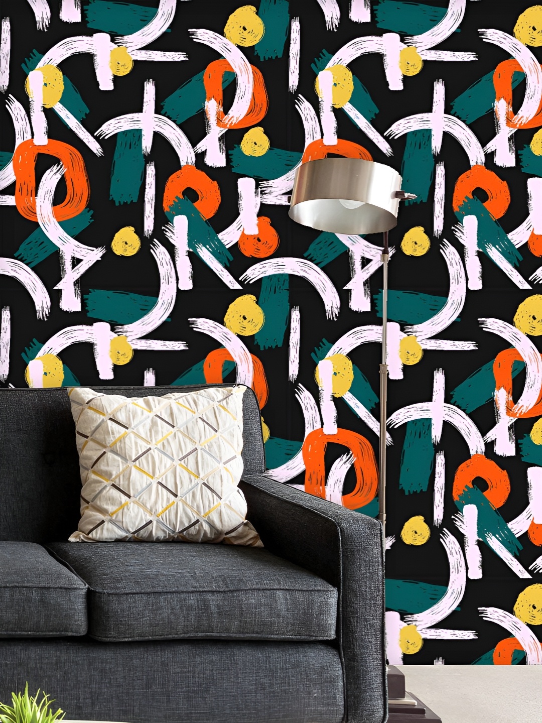 ArtzFolio Printed UV-Resistant Anti-Bacterial Abstract Chaotic Geometry Peel & Stick Wallpaper, Multi
ArtzFolio Printed UV-Resistant Anti-Bacterial Abstract Chaotic Geometry Peel & Stick Wallpaper, Multi