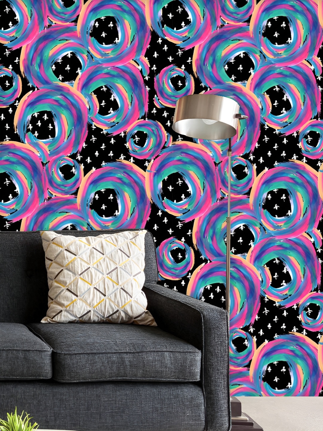 ArtzFolio Printed UV-Resistant Anti-Bacterial Abstract Circles Brushstrokes Peel & Stick Wallpaper, Multi
ArtzFolio Printed UV-Resistant Anti-Bacterial Abstract Circles Brushstrokes Peel & Stick Wallpaper, Multi