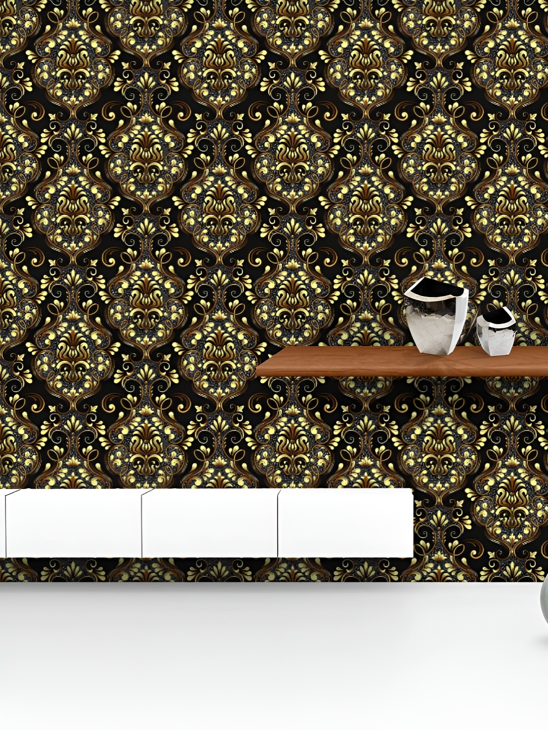 ArtzFolio Printed UV-Resistant Anti-Bacterial Luxury Damask Pattern Peel & Stick Wallpaper, Multi
ArtzFolio Printed UV-Resistant Anti-Bacterial Luxury Damask Pattern Peel & Stick Wallpaper, Multi