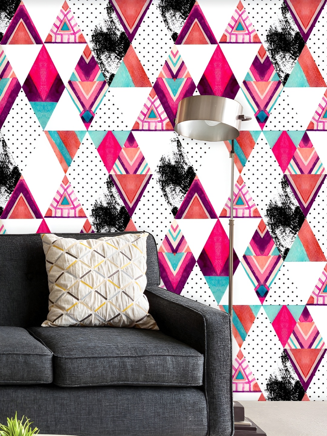 ArtzFolio Printed UV-Resistant Anti-Bacterial Rhombus And Triangle Shapes Peel & Stick Wallpaper, Multi
ArtzFolio Printed UV-Resistant Anti-Bacterial Rhombus And Triangle Shapes Peel & Stick Wallpaper, Multi