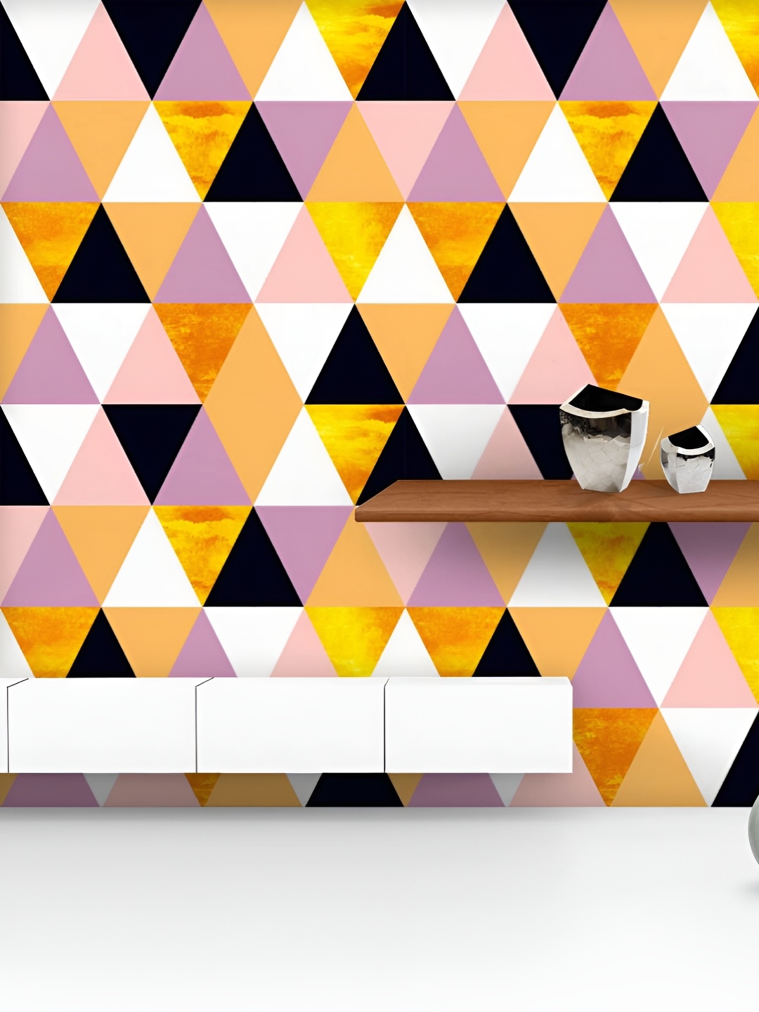 ArtzFolio Printed UV-Resistant Anti-Bacterial Geometric Pattern Peel & Stick Wallpaper, Multi
ArtzFolio Printed UV-Resistant Anti-Bacterial Geometric Pattern Peel & Stick Wallpaper, Multi