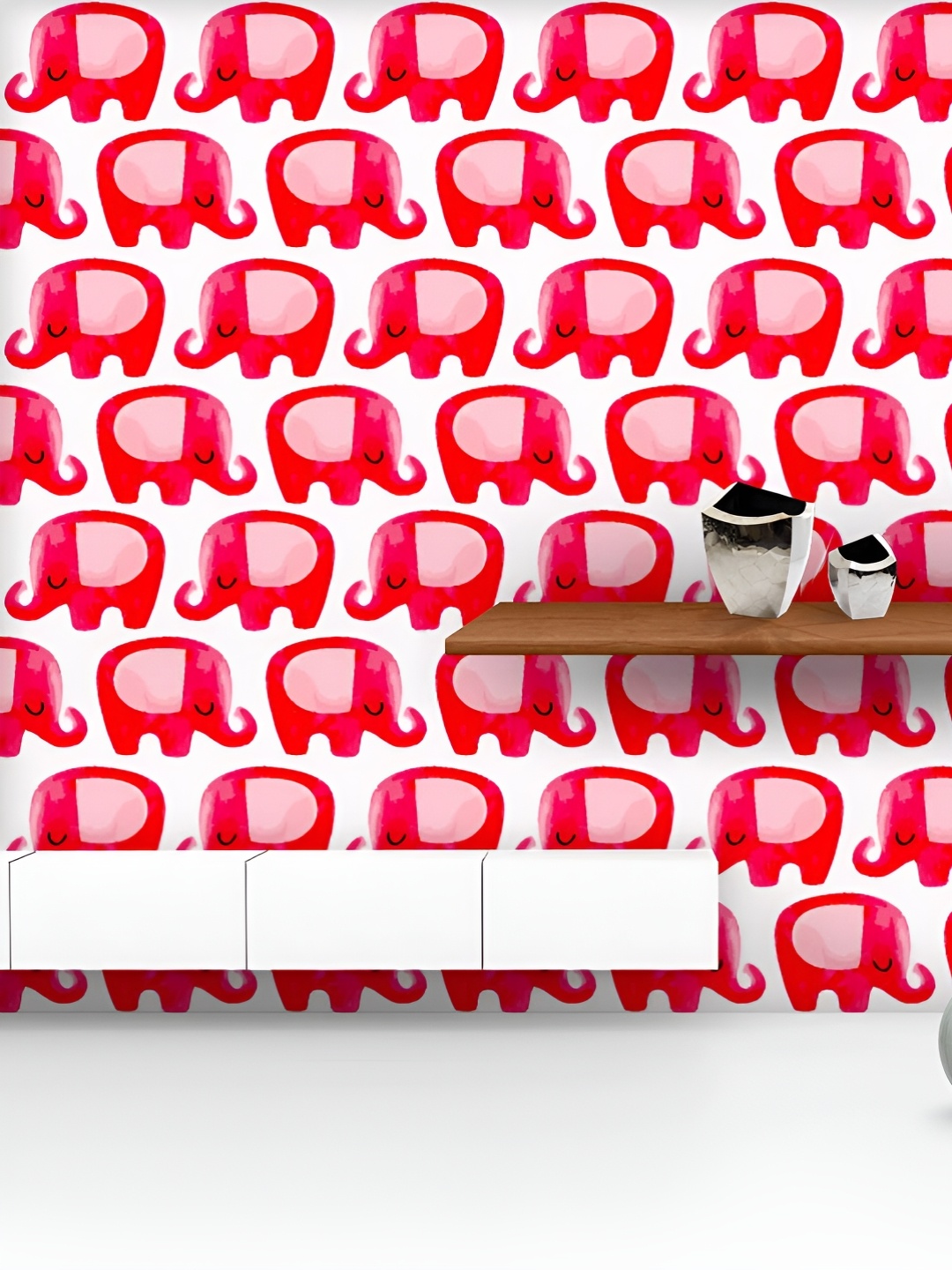 ArtzFolio Printed UV-Resistant Anti-Bacterial Pink Elephants Peel & Stick Wallpaper, Multi
ArtzFolio Printed UV-Resistant Anti-Bacterial Pink Elephants Peel & Stick Wallpaper, Multi