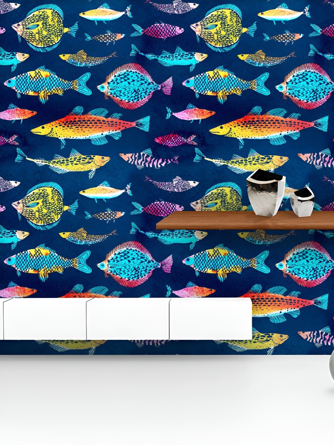 ArtzFolio Printed UV-Resistant Anti-Bacterial Watercolor Colorful Fishes Peel & Stick Wallpaper, Multi
ArtzFolio Printed UV-Resistant Anti-Bacterial Watercolor Colorful Fishes Peel & Stick Wallpaper, Multi