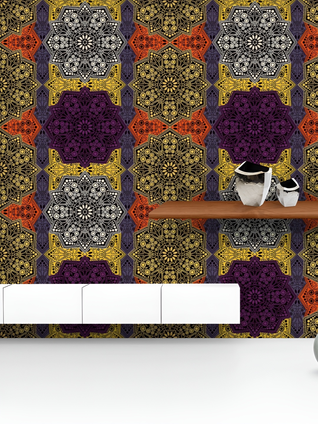 ArtzFolio Printed UV-Resistant Anti-Bacterial Ethnic Vintage Pattern Peel & Stick Wallpaper, Multi
ArtzFolio Printed UV-Resistant Anti-Bacterial Ethnic Vintage Pattern Peel & Stick Wallpaper, Multi