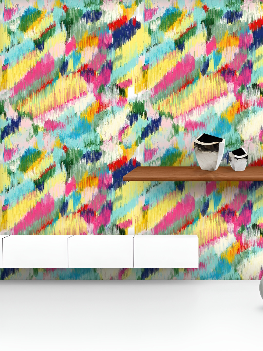 ArtzFolio Printed UV-Resistant Anti-Bacterial Tribal Ikat Pattern Peel & Stick Wallpaper, Multi
ArtzFolio Printed UV-Resistant Anti-Bacterial Tribal Ikat Pattern Peel & Stick Wallpaper, Multi