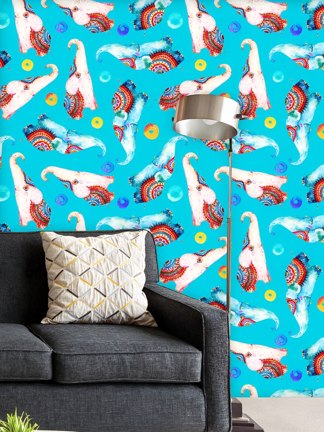 ArtzFolio Printed UV-Resistant Anti-Bacterial Cartoon Tender Elephants Peel & Stick Wallpaper, Multi
ArtzFolio Printed UV-Resistant Anti-Bacterial Cartoon Tender Elephants Peel & Stick Wallpaper, Multi
