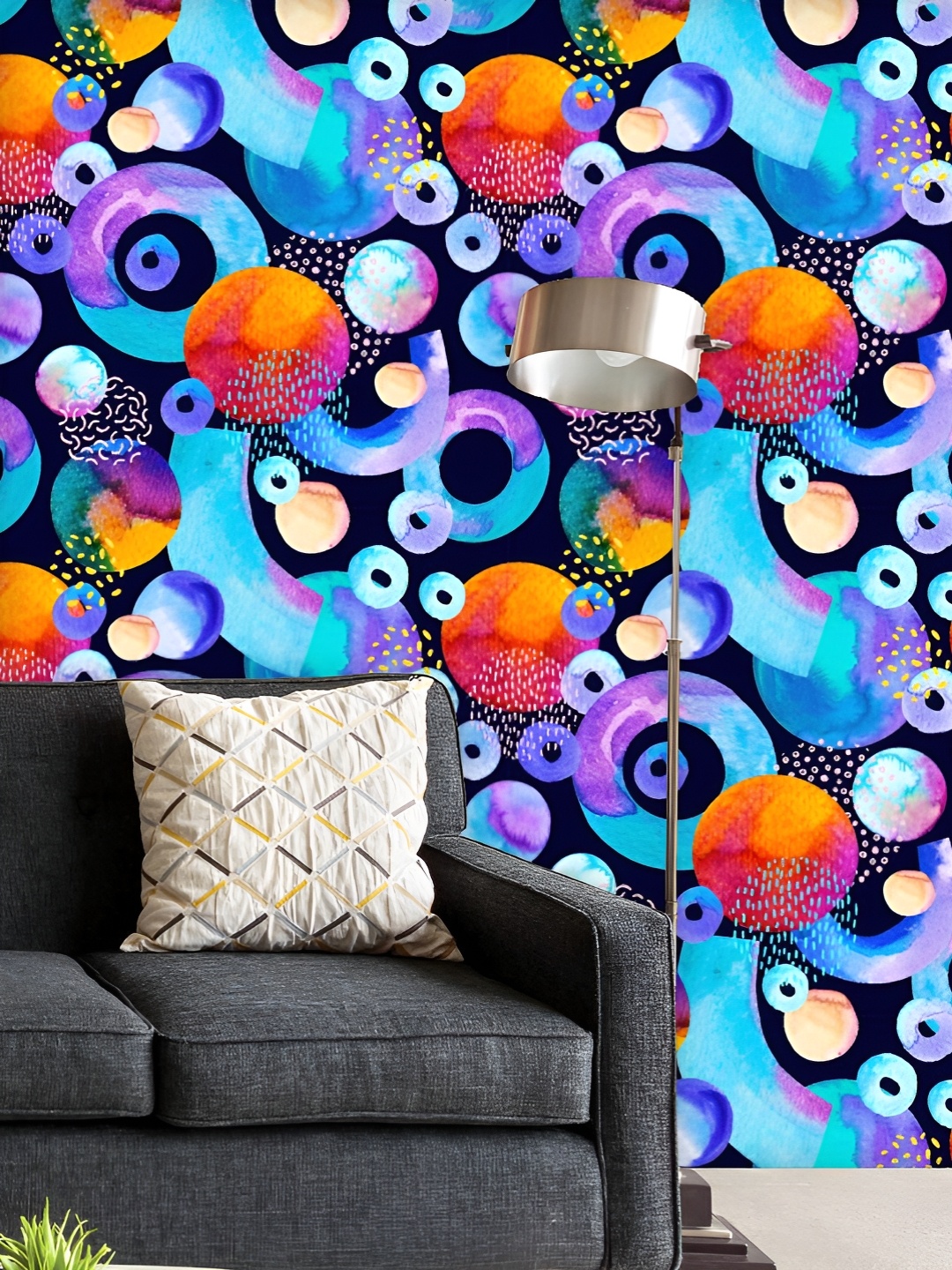 ArtzFolio Printed UV-Resistant Anti-Bacterial Geometric Shapes Peel & Stick Wallpaper, Multi
ArtzFolio Printed UV-Resistant Anti-Bacterial Geometric Shapes Peel & Stick Wallpaper, Multi