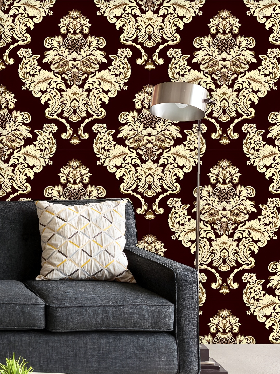 ArtzFolio Printed UV-Resistant Anti-Bacterial Baroque Ornament Pattern Peel & Stick Wallpaper, Multi
ArtzFolio Printed UV-Resistant Anti-Bacterial Baroque Ornament Pattern Peel & Stick Wallpaper, Multi
