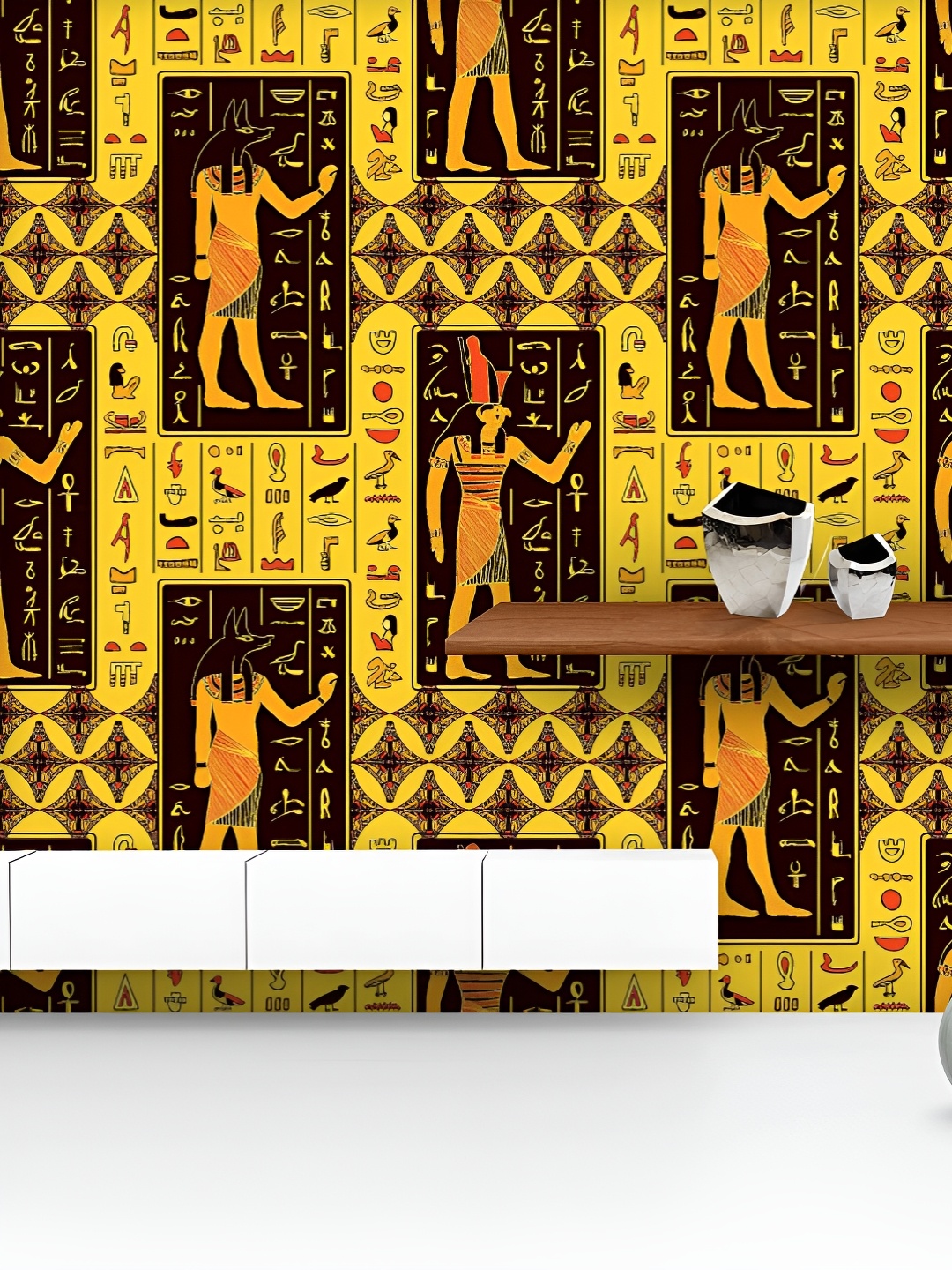 ArtzFolio Printed UV-Resistant Anti-Bacterial Egyptian Gods And Hieroglyphs Peel & Stick Wallpaper, Multi
ArtzFolio Printed UV-Resistant Anti-Bacterial Egyptian Gods And Hieroglyphs Peel & Stick Wallpaper, Multi