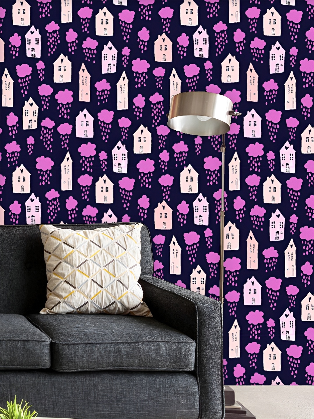 ArtzFolio Printed UV-Resistant Anti-Bacterial Houses And Clouds With Falling Raindrops Peel & Stick Wallpaper, Multi
ArtzFolio Printed UV-Resistant Anti-Bacterial Houses And Clouds With Falling Raindrops Peel & Stick Wallpaper, Multi