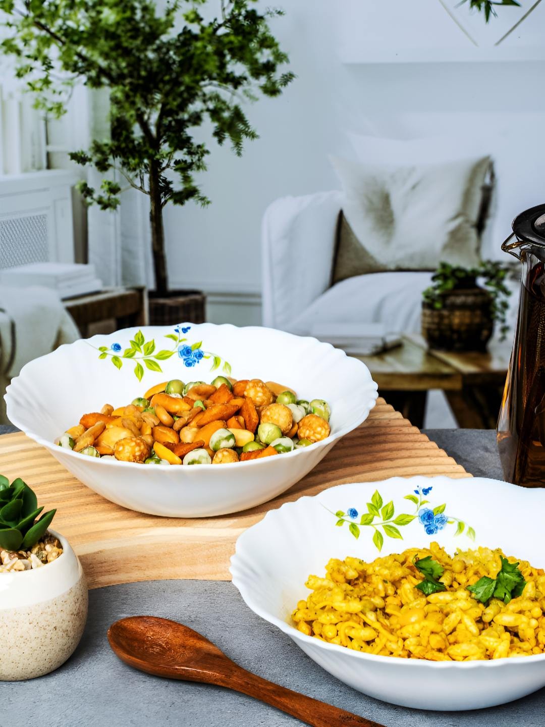 Cello White 4 Pieces Floral Printed Opalware Dishwasher and Microwave Safe Serving Bowls
Cello White 4 Pieces Floral Printed Opalware Dishwasher and Microwave Safe Serving Bowls