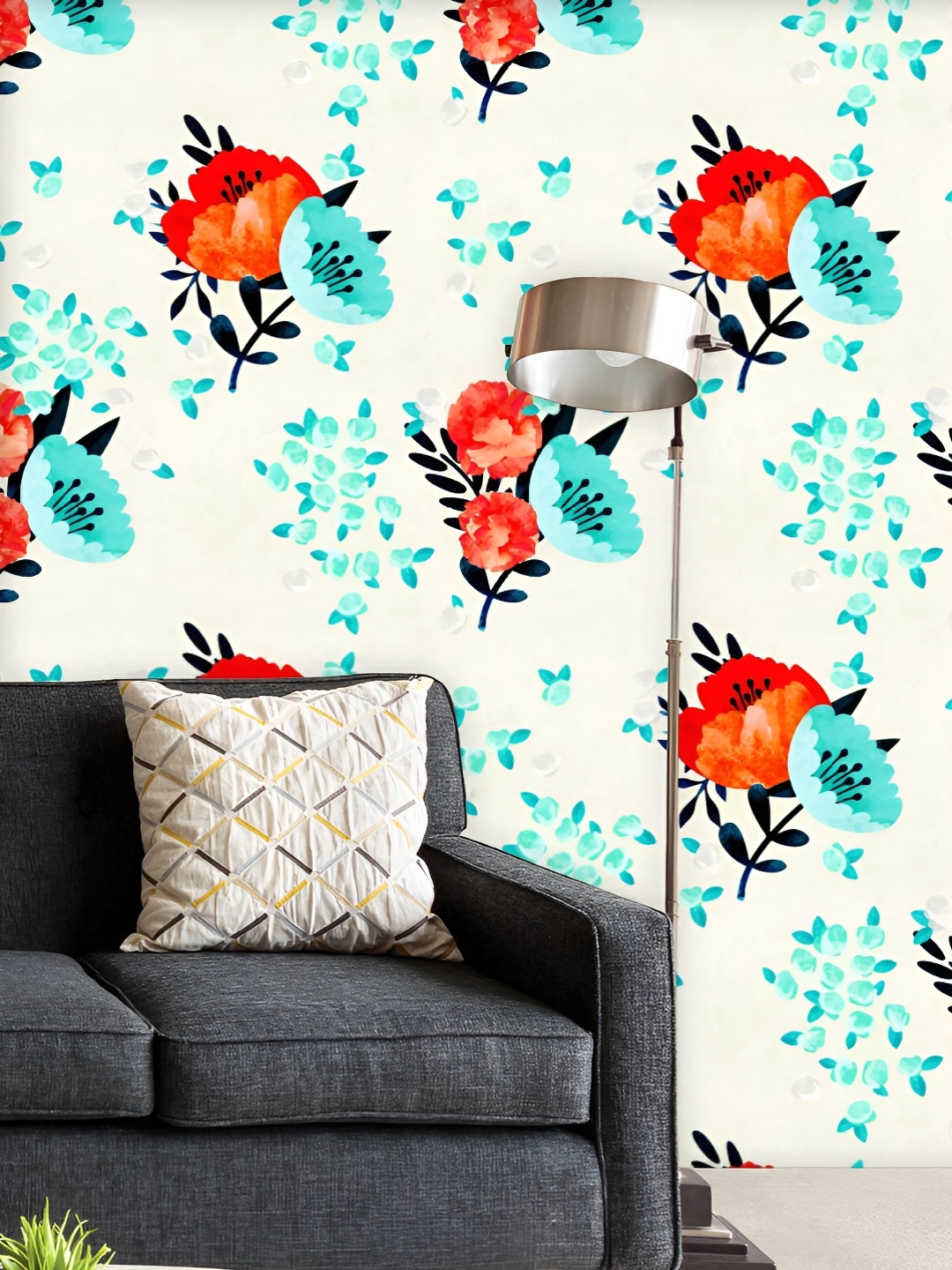 ArtzFolio Printed UV-Resistant Anti-Bacterial Red Blue Flowers Peel & Stick Wallpaper, Multi
ArtzFolio Printed UV-Resistant Anti-Bacterial Red Blue Flowers Peel & Stick Wallpaper, Multi