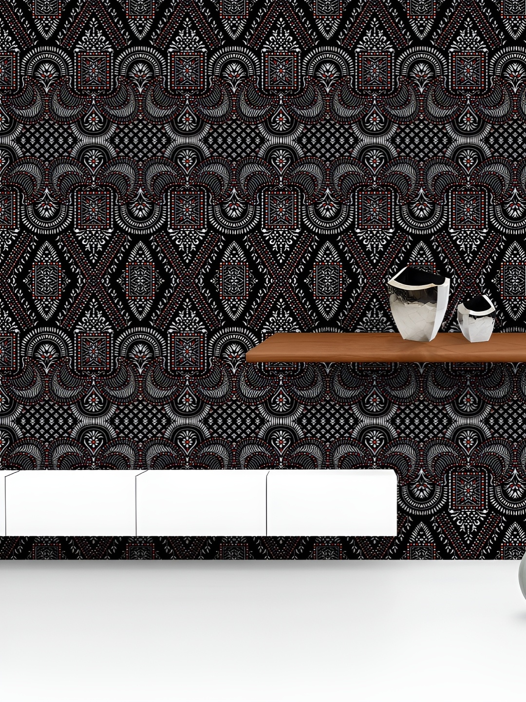 ArtzFolio Printed UV-Resistant Anti-Bacterial Traditional Indian Pattern Peel & Stick Wallpaper, Multi
ArtzFolio Printed UV-Resistant Anti-Bacterial Traditional Indian Pattern Peel & Stick Wallpaper, Multi