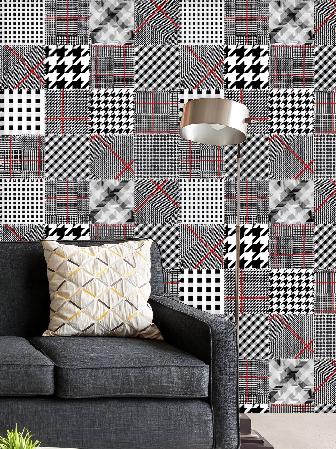 ArtzFolio Printed UV-Resistant Anti-Bacterial Glen Plaids Peel & Stick Wallpaper, Multi
ArtzFolio Printed UV-Resistant Anti-Bacterial Glen Plaids Peel & Stick Wallpaper, Multi
