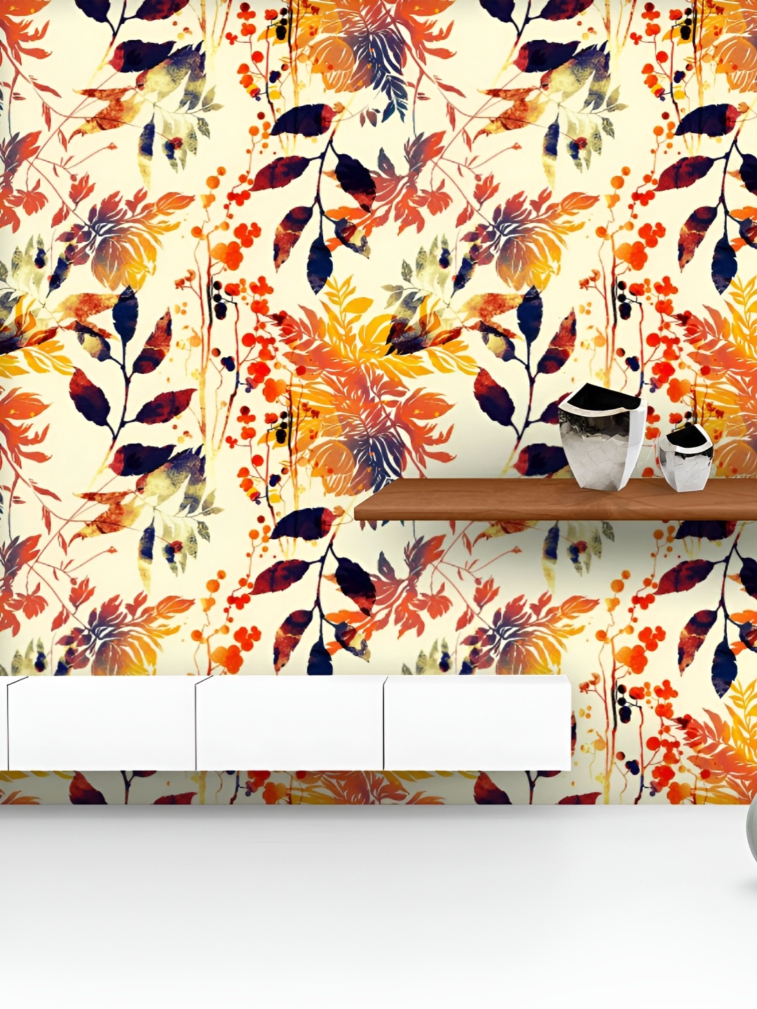 ArtzFolio Printed UV-Resistant Anti-Bacterial Watercolor Vintage Leaves Peel & Stick Wallpaper, Multi
ArtzFolio Printed UV-Resistant Anti-Bacterial Watercolor Vintage Leaves Peel & Stick Wallpaper, Multi