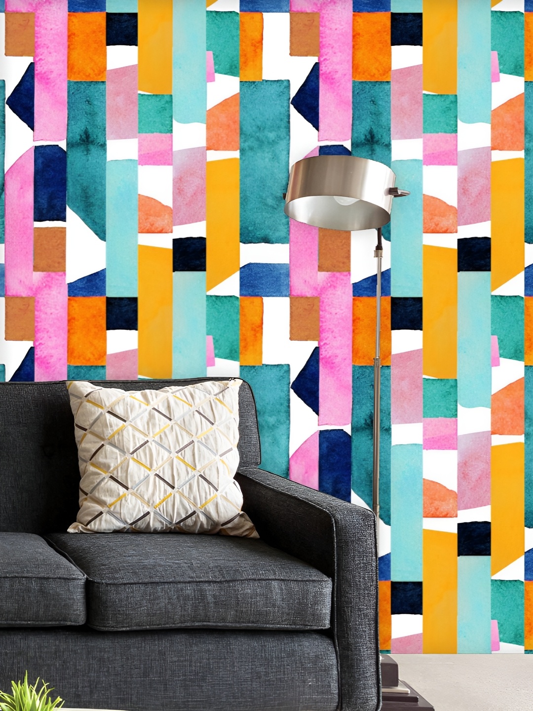 ArtzFolio Printed UV-Resistant Anti-Bacterial Abstract Geometric Shapes Peel & Stick Wallpaper, Multi
ArtzFolio Printed UV-Resistant Anti-Bacterial Abstract Geometric Shapes Peel & Stick Wallpaper, Multi