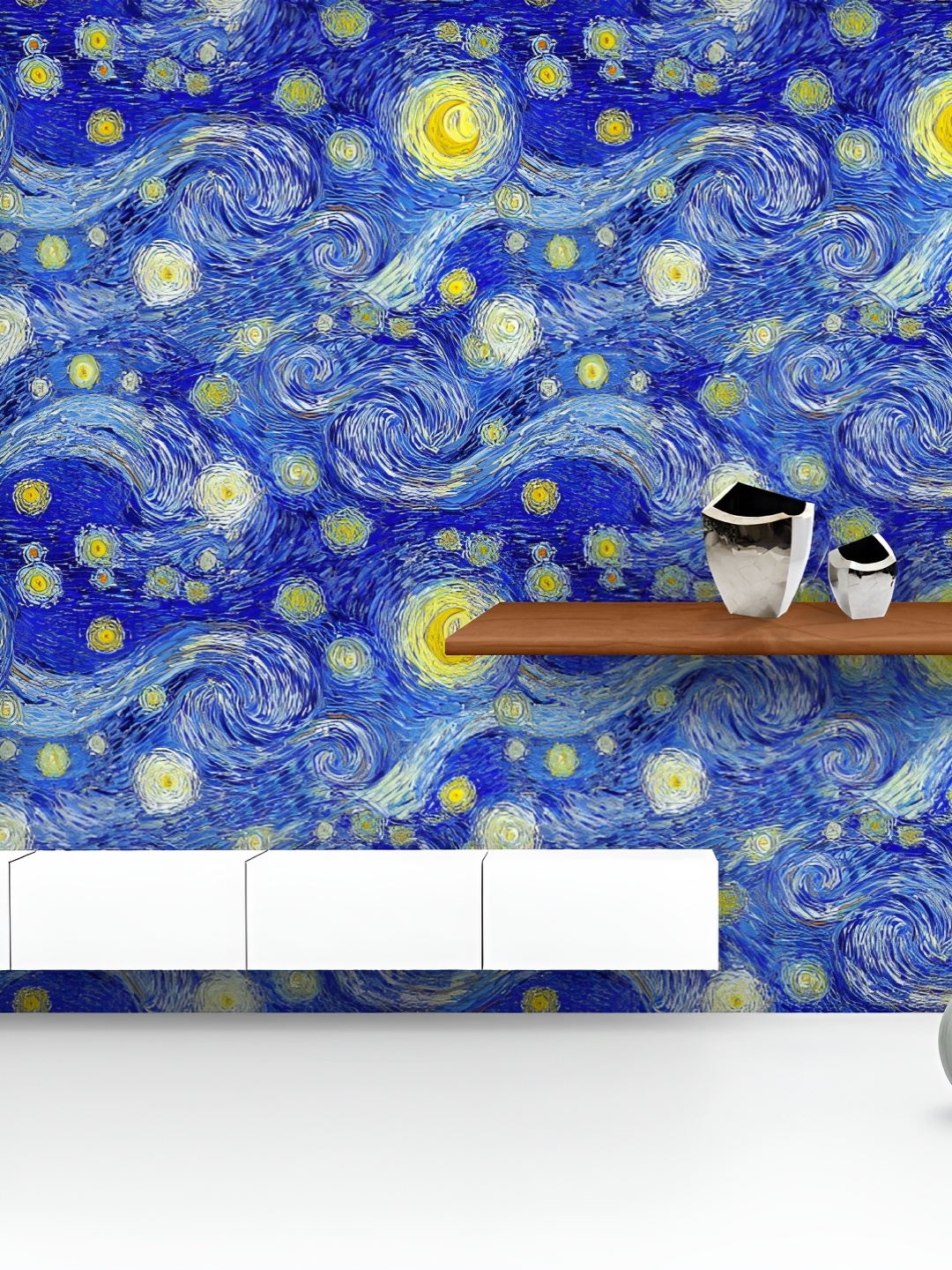 ArtzFolio Printed UV-Resistant Anti-Bacterial Glowing Moon And Stars Peel & Stick Wallpaper, Multi
ArtzFolio Printed UV-Resistant Anti-Bacterial Glowing Moon And Stars Peel & Stick Wallpaper, Multi