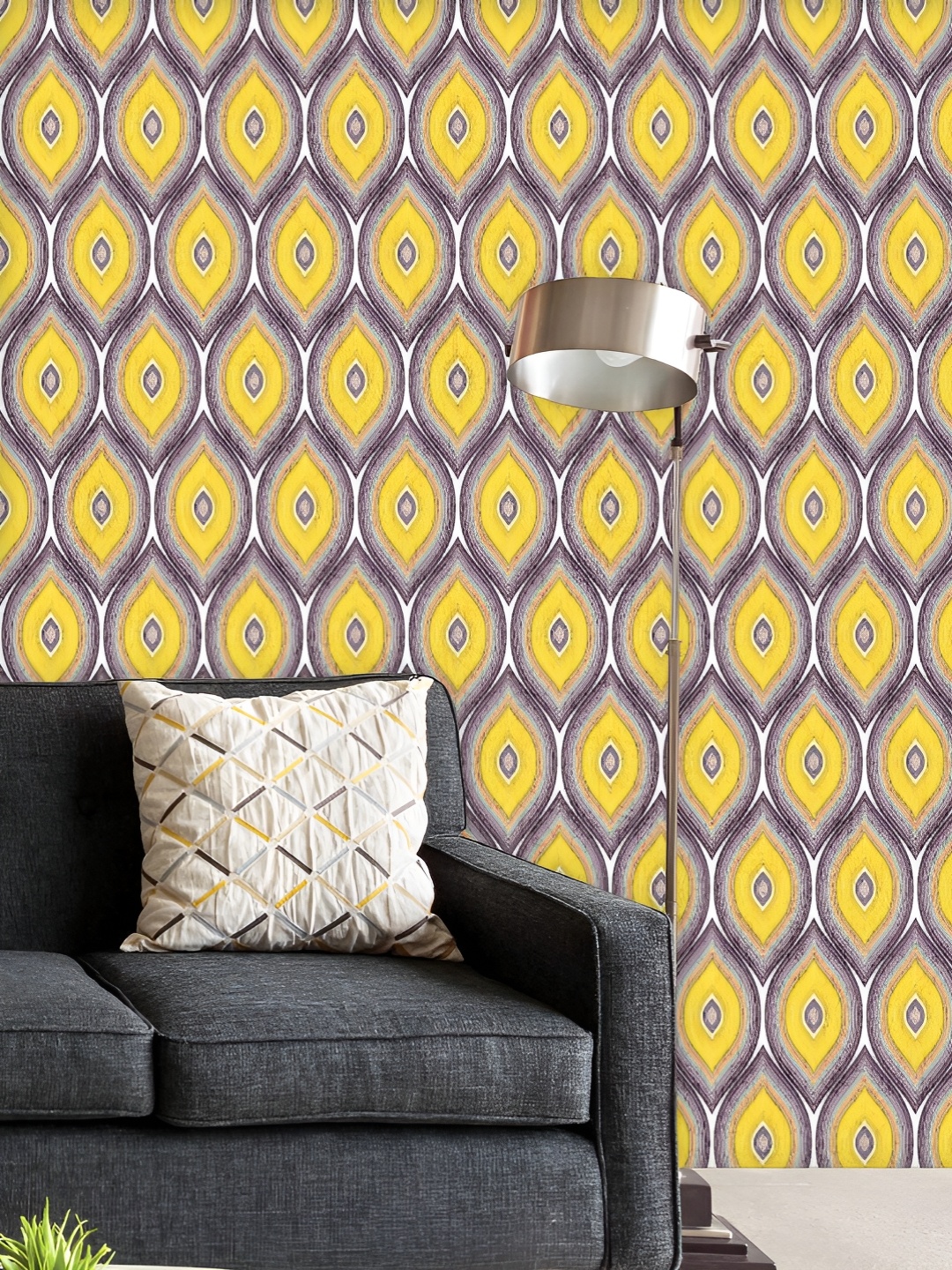 ArtzFolio Printed UV-Resistant Anti-Bacterial Colorful Ogee Peel & Stick Wallpaper, Multi
ArtzFolio Printed UV-Resistant Anti-Bacterial Colorful Ogee Peel & Stick Wallpaper, Multi
