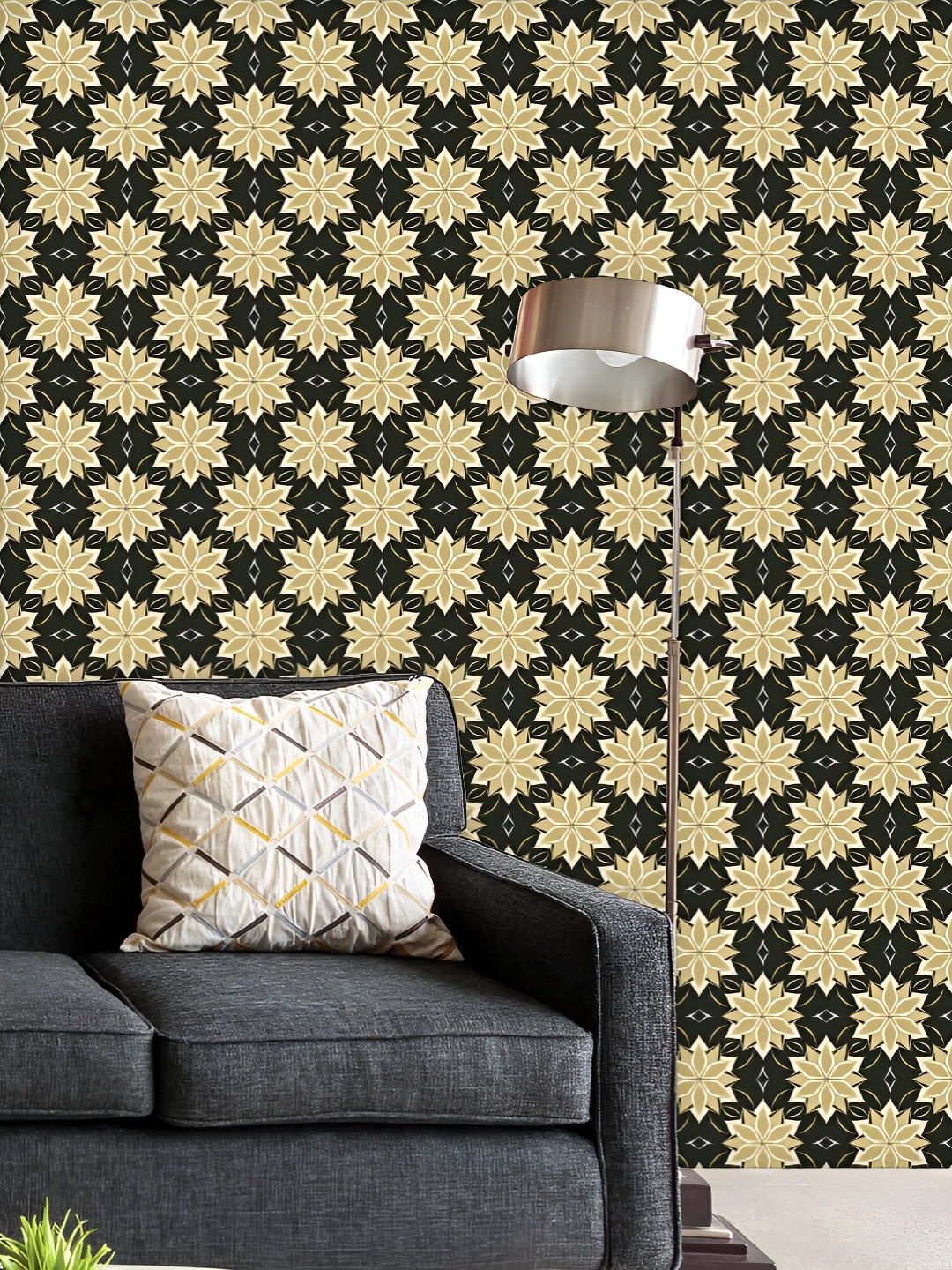 ArtzFolio Printed UV-Resistant Anti-Bacterial Arabic Floral Pattern Peel & Stick Wallpaper, Multi
ArtzFolio Printed UV-Resistant Anti-Bacterial Arabic Floral Pattern Peel & Stick Wallpaper, Multi